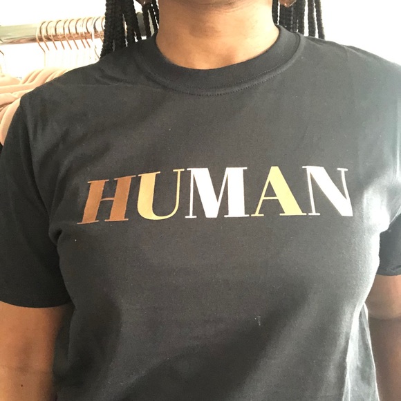 (NWT) "HUMAN" Graphic Tee - Picture 4 of 7